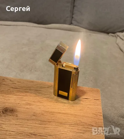 Запалка Zippo Contempo употребявана черно-златна от 80-те, снимка 8 - Запалки - 55357132