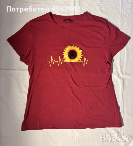 Дамска памучна тениска