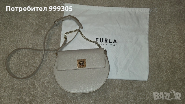 FURLA дамска кожена чанта – естествена кожа – почти нова 
