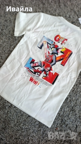 Нов мъжки комплект Off white Tom and Jerry Bulls 23 , снимка 2 - Спортни дрехи, екипи - 54809392