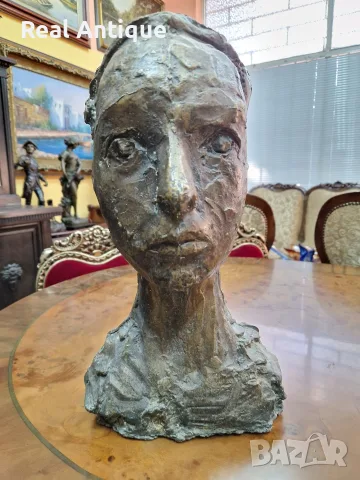 Георги Жеков- Уникална бронзова фигура пластика статуетка скулптура , снимка 3 - Антикварни и старинни предмети - 55657180