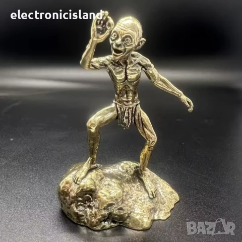 Фигура Голум Хобит Смеагол Ам-гъл Sméagol My precious, бронзова статуетка Скулптура, ръчна изработка, снимка 12 - Колекции - 54090408