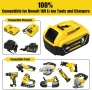 2X DCB184 Резервна батерия за Dewalt 18V 5000mAh за батерия Dewalt 1 бр- 29 , 2 бр- 51, снимка 6