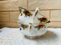ROYAL ALBERT красиви купички от Англия от костен порцелан с 2 дръжки, снимка 2