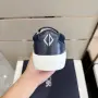 CD Slide Navy/White Стилни Мъжки Обувки Dior Slip-On Sneaker От Тъмносин Велур Код ch102, снимка 4