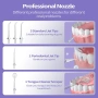 OasiSmile Воден флосер за почистване на зъби, 260 мл преносим безжичен иригатор , снимка 4