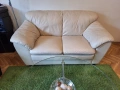 Диван двойка естествена кожа , снимка 1