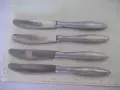 Лот от 4 бр. сервизни ножа български от соца, снимка 1