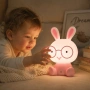 Детска нощна LED лампа Зайче – 23 см, 3 степени на яркост, USB захранване, снимка 1