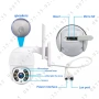 8MP Ultra HD Камера с ICSEE APP. WiFi и LAN свързваWiFi и LAN свързване. Куполна PTZ IP Wi-Fi CAMERA, снимка 11