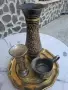 Стари бронзови предмети със юбилейна чиния към тех, снимка 1