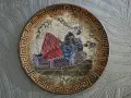 Комплект декоративни стенни керамични чинии , снимка 2