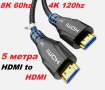 Cratree HDMI to HDMI 2.1 Cable 5M,8K Ultra High Speed HDMI Cable Long,4K 120Hz 8K 60Hz кабел 5 метра, снимка 1