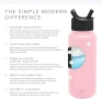 Simple modern Бутилка за вода от неръждаема стомана 425ml, снимка 6
