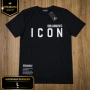 DSQUARED2 Ibrahimovic Icon черна мъжка тениска – L, снимка 1