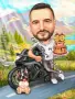 Дигитални Карикатури Портрет Ръчна Рисувана Карикатура Подарък Рожден ден Юбилей Двойка Картини , снимка 8