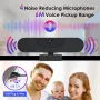 Уеб камера VIZOLINK W8GS 4K/1080P с автофокус, 4 микрофона и капаче за поверителност, снимка 2