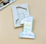  My first birthday първи рожден ден силиконов молд шоколад гипс лед фондан декорация торта мъфини , снимка 1