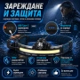 Зареждащ USB челник LED фенер за глава мощна лента сензор за движение, снимка 6