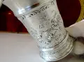 Калаена чаша с колоритни селски сцени. , снимка 8