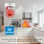 WiFi сензор за дим Tuya Smart – Безжичен пожароизвестител 90dB с известия на телефона, за дома 10318, снимка 6
