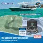 WAVESRX TriAnchor Сгъваема котва от неръждаема стомана за лодка, джет или катер, 12 lb, снимка 2