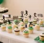 24 броя топери за мъфини футбол футболист топка врата , снимка 3