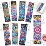 Нов DIY комплект мандала книгоразделители с кристали за деца 6-12 години Диамантена мозайка, снимка 1