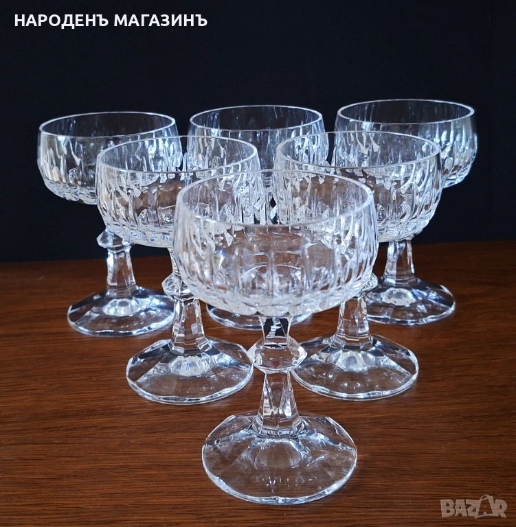 ZWIESEL - Нов немски сервиз кристал коктейлни кристални чаши 6 броя , снимка 1
