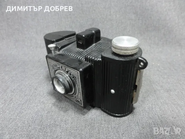 СТАР РЕТРО БАКЕЛИТОВ ФОТОАПАРАТ SUPERFEX FEX FRANCE, снимка 2 - Антикварни и старинни предмети - 55446575