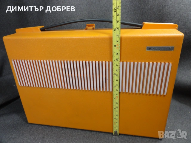 СТАР РЕТРО ПРЕНОСИМ ГРАМОФОН КУФАР PHILIPS ALL TRANSISTOR 22GF210, снимка 10 - Антикварни и старинни предмети - 54633438