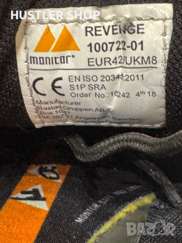 Мъжки работи обувки с метално бомбе MONITOR. Размер 42, снимка 7 - Други - 54722183