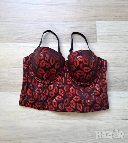 Секси бюстие тип корсет с целувки