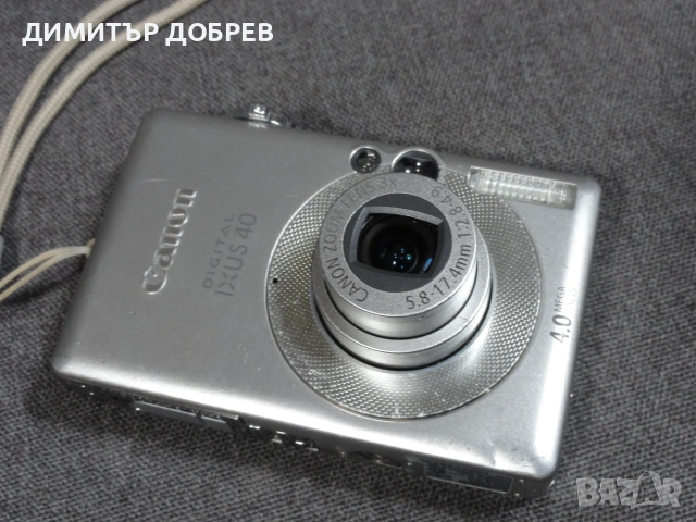 ЦИФРОВ ФОТОАПАРАТ CANON DIGITAL IXUS 40 DIGITAL 4.0MP CCD DIGITAL CAMERA Y2K RETRO DIGICAM , снимка 5 - Фотоапарати - 55092577