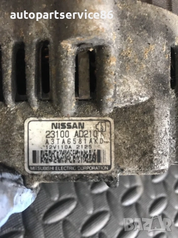 Алтернатор за Nissan Primera P12 / Almera 2.2 DCI (2002-2006) 23100-AD210, снимка 2 - Части - 54333068