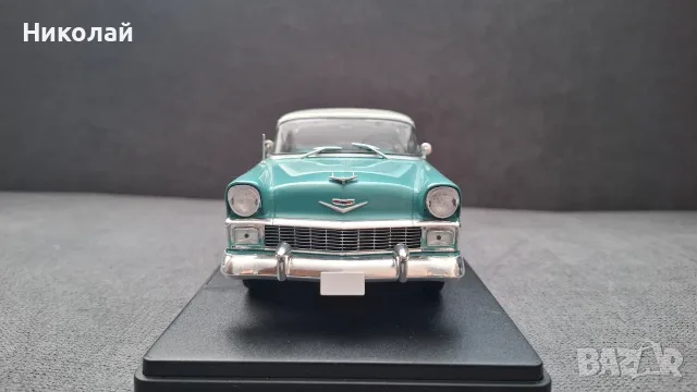 1956 Chevrolet Bel Air 1:24 Hachette/Salvat Diecast Колекционерски модел количка, снимка 2 - Колекции - 55474309