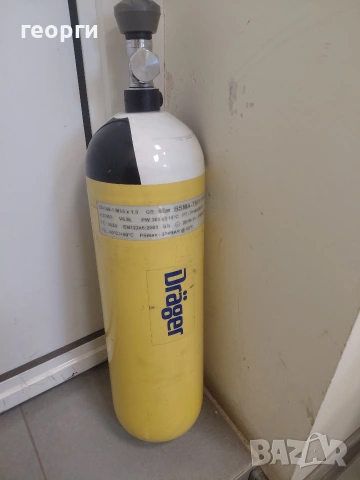 Продавам карбонова бутилка за сгъстен въздух Дрегер / Dräger 6.8 L, снимка 3 - Други спортове - 55051078