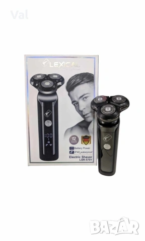 Самобръсначка Lexical LSR-5701, шейвър, тример, 800mAh, използване с кабел и без кабел, снимка 2 - Електрически самобръсначки - 54889708