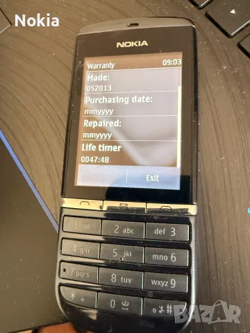 Nokia Asha 300 (познат още като Nokia 300 Touch and Type), пуснат на пазара през 2011 година, снимка 3 - Nokia - 55423294