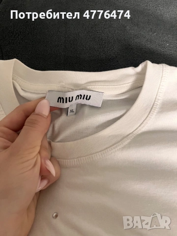 Тениска Miu miu , снимка 3 - Тениски - 54390707