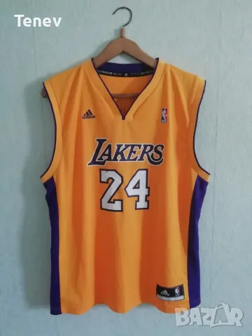 Los Angeles Lakers Kobe Bryant Adidas оригинален потник Коби Брайънт Лейкърс L, снимка 2 - Тениски - 38746155
