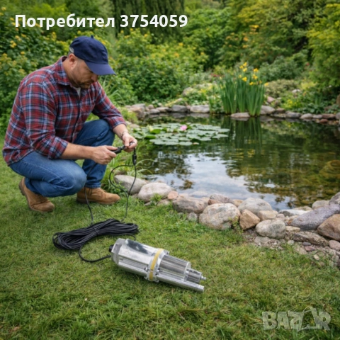 Дебит - Помпа за чиста вода с горно засмукване за дълбоки кладенци 1500W 1100L, снимка 5 - Напояване - 55160305