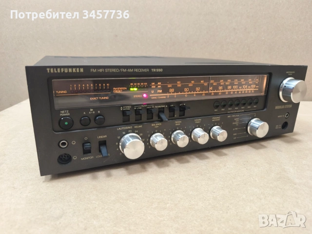 Стерео Ресивър Telefunken TR 550, снимка 3 - Ресийвъри, усилватели, смесителни пултове - 55036242