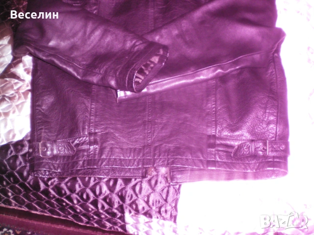 Мъжко кожено яке, естествена кожа, снимка 3 - Якета - 54509203