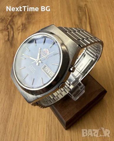orient automatic мъжки механичен часовник в рядка вариация с джинсов цифер, снимка 4 - Мъжки - 55595009