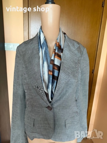 Дамско сако( лен и памук) Max Mara, размер IT 44(L), снимка 7 - Сака - 54670357