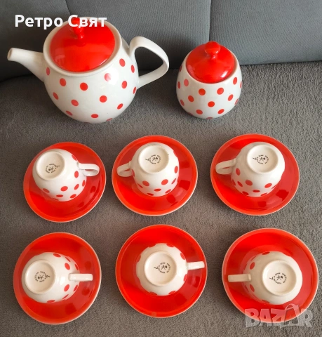 Сервиз за кафе, снимка 2 - Антикварни и старинни предмети - 54482323