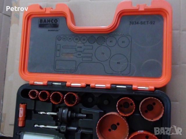 BAHCO - 3834-SET-92 - Made in Sweden - ПРОФЕСИОНАЛЕН Комплект биметални SANDFLEX боркорони 16-83 mm , снимка 14 - Бормашини - 51629804