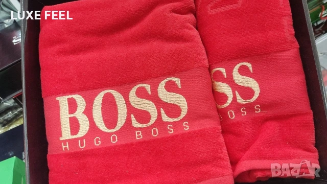 Boss 🔹 Louis Vuitton 🔹 Hermes 🔹 Lacoste 🔹2бр Хавлии в Кутия , снимка 2 - Хавлиени кърпи - 54729615