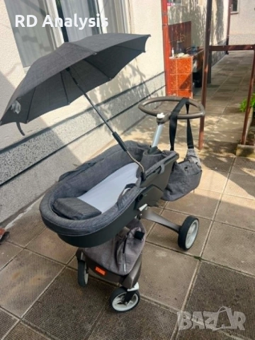 Stokke Xplory V5 Бебешка количка, снимка 6 - Детски колички - 54900083